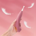 léghullámos/g-pont vibrátor PLEASURE AIR (pink) 