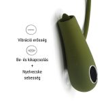Multifunkciós nyelvecskés vibrátor Joytouch (oliva)  