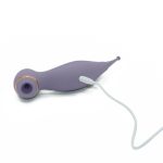 G-pont vibrátor vákuumos csiklóizgatóval (lila)