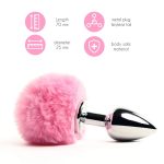 Análdugó Nyuszifarokkal pink 
