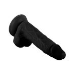 Tapadókorongos Élethű Dildó - Mr. Rude - Fekete (19cm) 