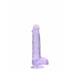 Élethű Dildó - REALROCK -lila (15cm) 
