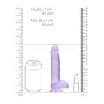 Élethű Dildó - REALROCK -lila (15cm) 