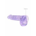 Élethű Dildó - REALROCK -lila (15cm) 
