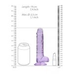 Élethű Dildó - REALROCK -lila (17cm) 