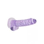 Élethű Dildó - REALROCK -lila (17cm) 