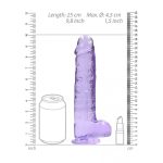 Élethű Dildó - REALROCK -lila (22cm) 