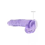 Élethű Dildó - REALROCK -lila (22cm) 