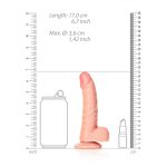 Élethű Dildó - REALROCK natúr (15,5cm) 