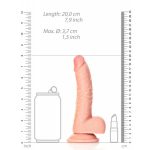Élethű Dildó - REALROCK natúr (18cm) 