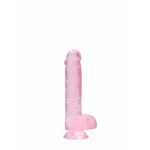 Élethű Dildó - REALROCK -Pink  (15cm) 