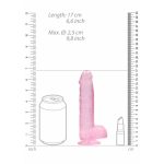 Élethű Dildó - REALROCK -Pink  (15cm) 