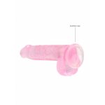 Élethű Dildó - REALROCK -Pink  (15cm) 