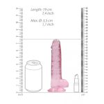Élethű Dildó - REALROCK -pink (17cm) 