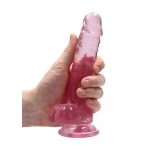 Élethű Dildó - REALROCK -pink (17cm) 