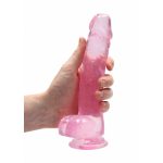 Élethű Dildó - REALROCK -pink (19cm) 
