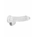 Élethű Dildó - REALROCK -Víztiszta (15cm) 