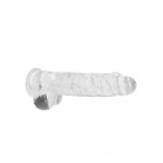 Élethű Dildó - REALROCK -Víztiszta (22cm) 